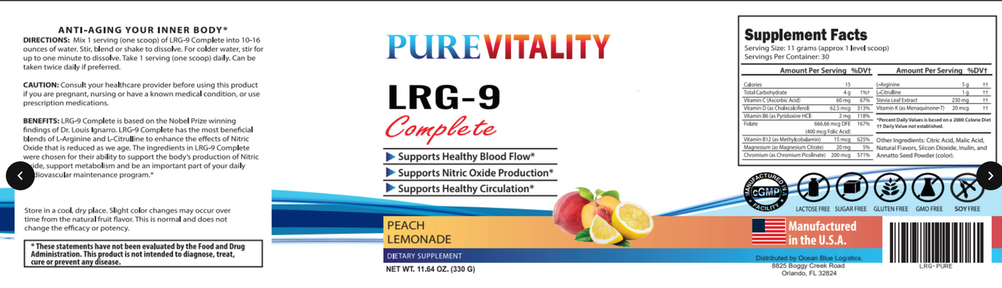 PURE LRG-9 Label